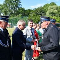 Jubileusz 100-lecia OSP w Śladowie - statuetka dla Starosty