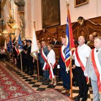 Święto Wojska Polskiego- Msza Święta w Bazylice, poczty sztandarowe