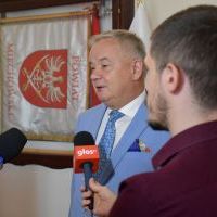 Starosta Miechowski udziela wywiadu