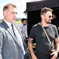 Wizyta Wicestarosty Miechowskiego na planie nagrań