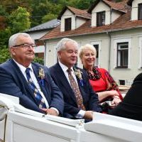 Poseł RP - Andrzej Adamczyk, Członek Zarządu WM - Iwona Gibas oraz Starosta Miechowski