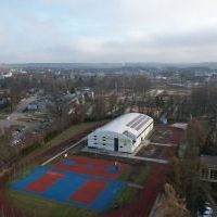 nowa hala sportowa - widok z drona