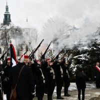 Uroczystości na Rynku Głównym w Miechowie