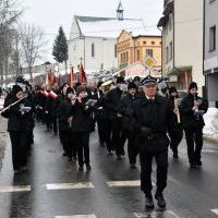 Przemarsz ulicami Miechowa