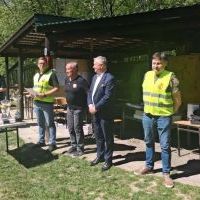 Zawody strzeleckie o Puchar Starosty Miechowskiego - wręczenie pucharów