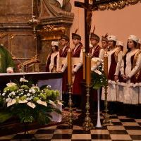 Msza święta w intencji ZS Nr 1 w Miechowie odprawiona przez ks. proboszcza Franciszka Siarka