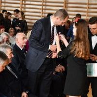 Przedstawiciele władz powiatu miechowskiego na Święcie Zespołu Szk&oacute;ł Nr 1