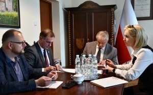 Spotkanie w gabinecie Starosty Miechowskiego