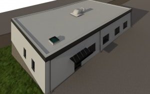 Projekt budynku widok z g&oacute;ry