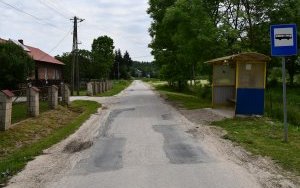 Rozbudowa drogi powiatowej w Falniowie - wygląd aktualny