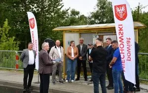Przebudowana droga powiatowa w Biskupicach - przemowa Starosty
