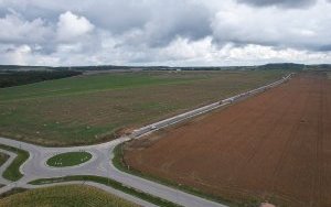 Trwają intensywne prace w Parku Technologicznym w Książu Wielkim - widok z drona
