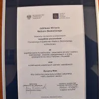 Tablica z podziękowaniami dla pracownik&oacute;w PINBP w Miechowie