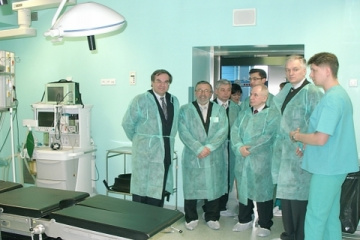 Delegacja w szpitalu powiatowym w Miechowie