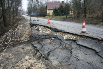 Objazd dróg po zimie