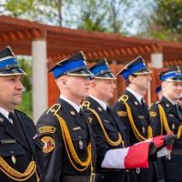 Powiatowe Święto Strażaka Miechów 2023 - poczet flagowy