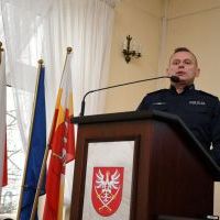 Komendant KPP Miechów mł. insp. Jacek Rosół