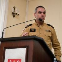 Komendant KPP PSP Miechów mł. bryg. Mariusz Idzik