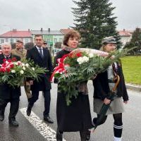 Przemarsz na Rynku w Miechowie