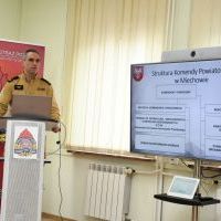 mł. bryg. Mariusz Idzik podsumowuje pracę KP PSP Miechów za 2023 rok