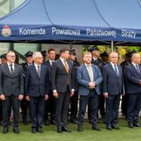 Powiatowy Dzień Strażaka w Miechowie - włodarze powiatu i samorządów