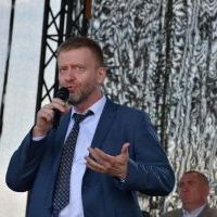 Traktoriada w Słaboszowie - przemówienie Radnego WM Mirosława Drożdża